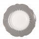 Assiette creuse Madame de Récamier - Gris foncé