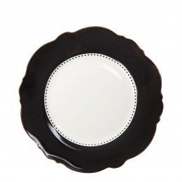 Madame de Récamier Dessert Plate - Dark Gray