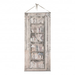 Toile trompe-l'œil Bibliothèque