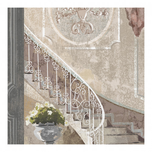 Toile trompe-l'œil - Marches du Palais