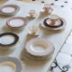 Assiette creuse Madame de Récamier - Rose