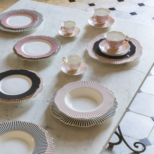 Assiette à dessert Madame de Récamier - Rose