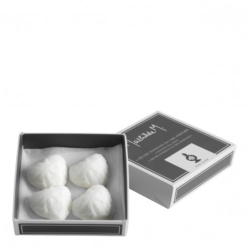 Box of 4 heart-shaped scented wax melts - Rose Élixir