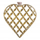 Heart to hang Ornemental antique brass finish