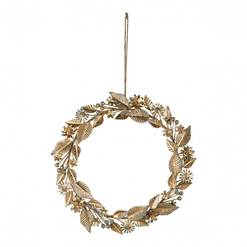 Couronne métal ronde or - Grand modèle