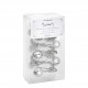 Box of 12 rhinestone shower curtain rings