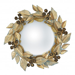 Mirror gold wreath