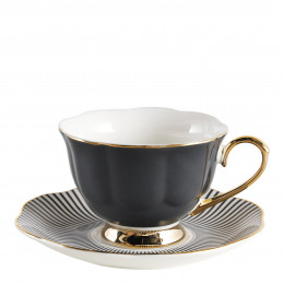 Madame de Récamier Tea Cup - Dark Grey