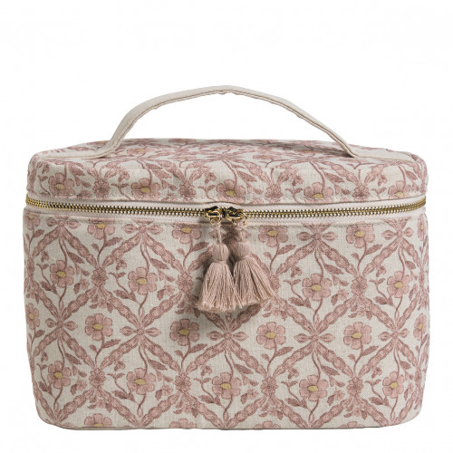 Beauty Case Entrelacs Fleuri