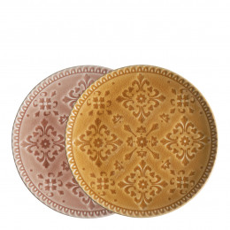 Conjunto de 2 pratos de sobremesa Bella Terra