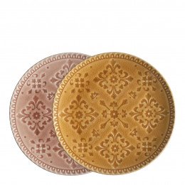 Conjunto de 2 pratos de sobremesa Bella Terra