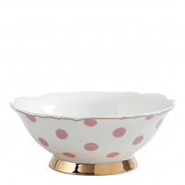 Taça Madame de Récamier - Bolinhas rosa
