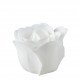 Boîte Cœur de 3 roses de savon blanches - Parfum Rose