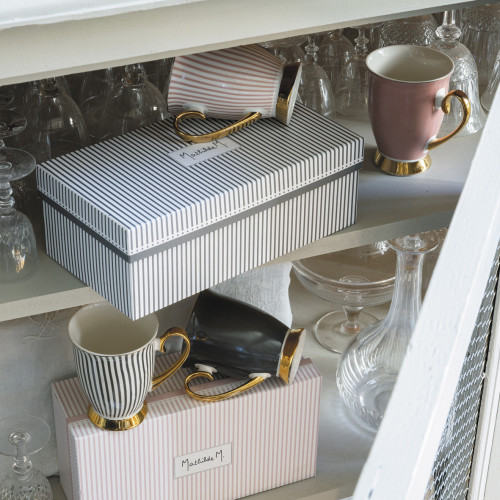 Set of 2 Madame de Récamier Mugs - Black Set of 2 Madame de Récamier Mugs - Black