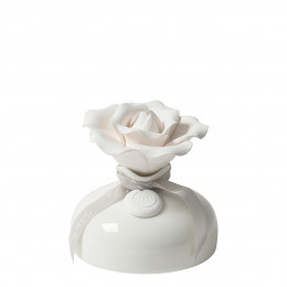 Diffuseur de parfum d'ambiance Soliflore Rose blanc 200 ml - Fleur de Coton