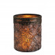 Porta-velas Vaso Jardim de Inverno castanho fosco - Modelo médio