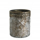 Porta-velas Vaso Jardim de Inverno castanho fosco - Modelo médio