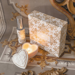 Coffret bougie et parfum d'ambiance Murmures de Papier - Fleur de Coton