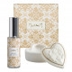 Giftset candle and home fragrance Murmures de Papier - Secret de Santal