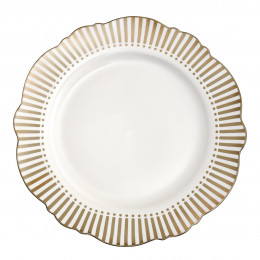Dinner plate Madame de Récamier - Gilded lines