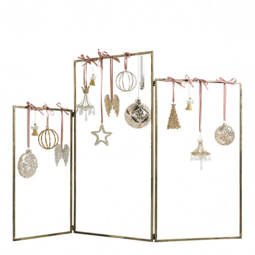 Centrotavola in metallo dorato