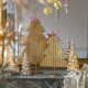 Árvore de Natal em metal dourado para pousar - Modelo grande