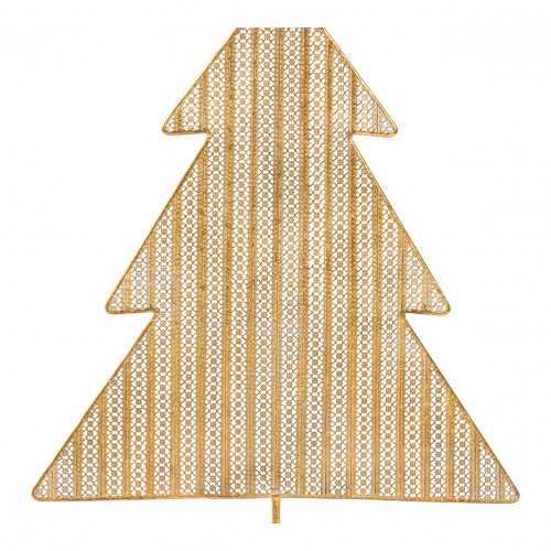 Árbol de Navidad de metal dorado para colocar - Modelo grande