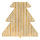 Árvore de Natal em metal dourado para pousar - Modelo pequeno
