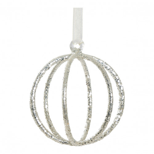 Set of 3 glittery spheres