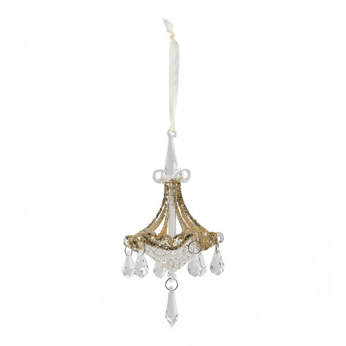 Decorazione Lampadario a pendenti in vetro dorato