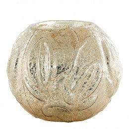 Empreintes mercury glass tealight holder