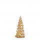 Small gold mercury glass light-up Christmas tree