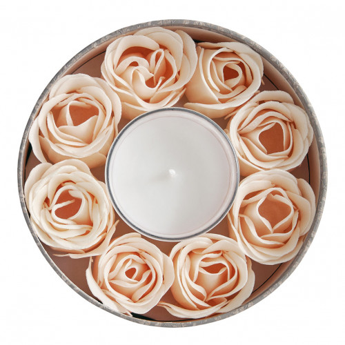 Scented candle and soap roses gift set Escale à Sintra - Fleur de Coton