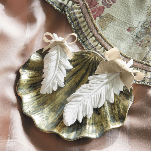 Decoración perfumada Pluma - Modelo grande - Poudre de Riz