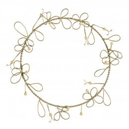 Coroa de Pérolas - 30 cm