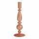 Set de 3 bougeoirs rose givré