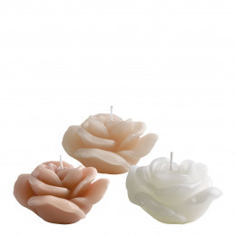 Conjunto de 6 velas decorativas perfumadas Rosa