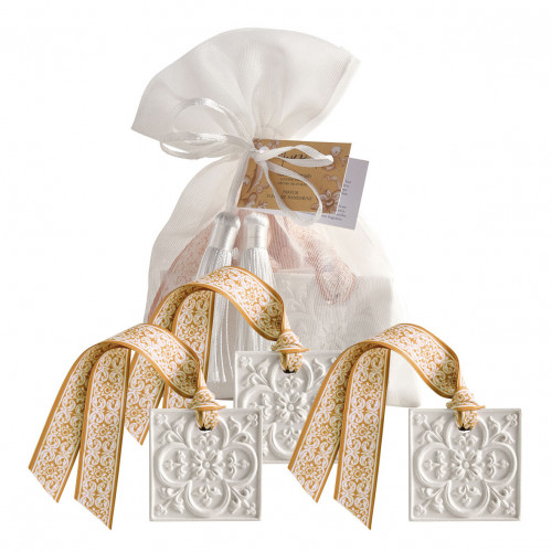 Pochon de 3 décors parfumés Escale à Sintra - Fleur de Mandarine
