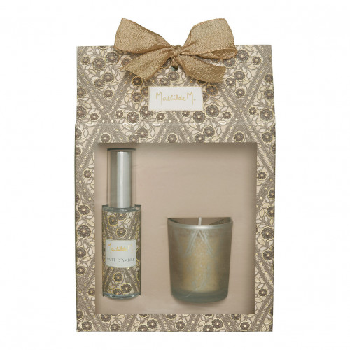 Enchanted Holidays candle and room spray set - Nuit d'Ambre