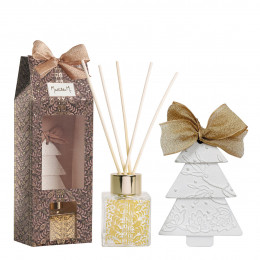 Coffret diffuseur de parfum d'ambiance Fêtes Enchantées - Sapin Doré