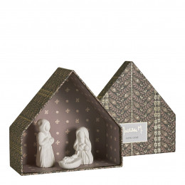 Crèche de Noël Fêtes Enchantées - Sapin Doré