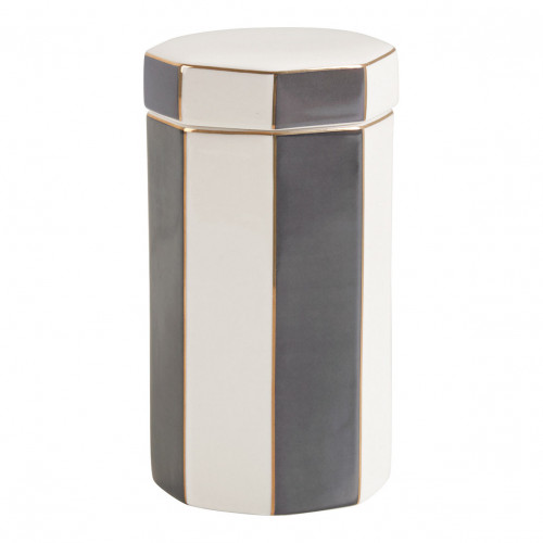 Madame de Récamier ceramic cotton jar - Grey