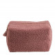 Trousse da toilette rettangolare Bouclette rosa - Modello grande