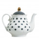 Madame de Récamier Teapot and 2 Tea Cups Set - Grey