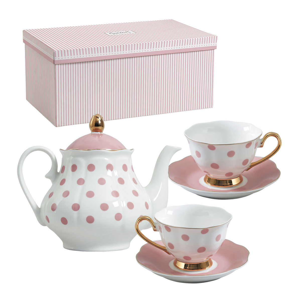 Coffret cadeau fleurs de thé, Avec théière et thé blanc