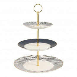 Soporte de dulces de 3 pisos Madame de Récamier - Gris