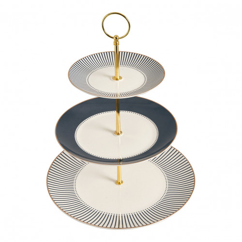 Soporte de dulces de 3 pisos Madame de Récamier - Gris