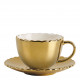 Golden Daisy Teacup and Saucer