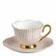 Coffret de 4 tasses à café Madame de Récamier - Rose