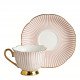 Coffret de 4 tasses à café Madame de Récamier - Rose